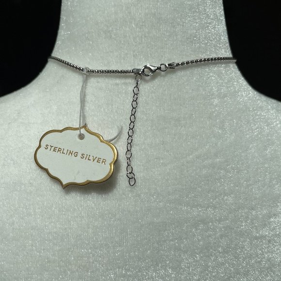 Sterling Silver Heart Pendant Necklace - Picture 4 of 5